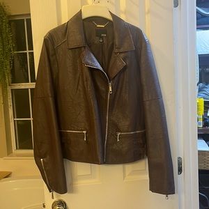 a.n.a brown bomber jacket